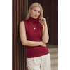 image:imageArachampCloz Womens Wool Blend Slim Fit Soft Turtleneck Business Casual Tank TopsBurgundy
