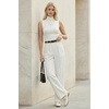 image:imageArachampCloz Womens Wool Blend Slim Fit Soft Turtleneck Business Casual Tank TopsOffwhite