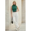 image:imageArachampCloz Womens Wool Blend Slim Fit Soft Turtleneck Business Casual Tank TopsTeal