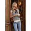 image:imageArachampCloz Womens 100 Cotton Regular Fit Polo V Neck Striped Sweater Vest Casual Tops 2026Black