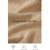 image:imageArachampCloz Womens Summer 100 Cotton Oversized Crochet Tops 34 Length Sleeve Sweater Hollow Out Casual Blouses 2026Light Khaki