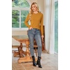 image:imageArachampCloz Womens Wool Blend Classic Crew Neck Casual Fall SweatersPumpkin Yellow