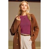image:imageArachampCloz Womens Wool Blend Classic Crew Neck Casual Fall SweatersRaspberry Pink
