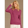 image:imageArachampCloz Womens Wool Blend Classic Crew Neck Casual Fall SweatersRaspberry Pink