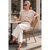 image:imageArachampCloz Womens Wool Blend Short Sleeve Oversized Sweater Work Casual Cap Sleeve Tops Summer 2026Polka Dotkhaki