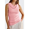 image:imageArachampCloz Womens Convertible Neckline OffShoulder Cowl Neck Slim Fit Tops 2025Pink