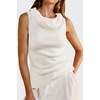 image:imageArachampCloz Womens Convertible Neckline OffShoulder Cowl Neck Slim Fit Tops 2025White