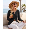 image:imageArachampCloz Womens Wool Blend Button Up Business Casual Cardigan Tops Outfits 2026Black
