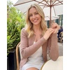 image:imageArachampCloz Womens Wool Blend Button Up Business Casual Cardigan Tops Outfits 2026Oatmeal Dusty Pink