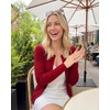 image:imageArachampCloz Womens Wool Blend Button Up Business Casual Cardigan Tops Outfits 2026Red