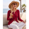 image:imageArachampCloz Womens Wool Blend Button Up Business Casual Cardigan Tops Outfits 2026Red