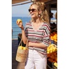 image:imageArachampCloz Womens Wool Blend Elbow Sleeve Summer Oversized Casual SweaterRainbow Striped 02