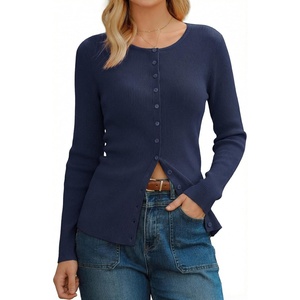 image:imageArachampCloz Womens Wool Blend Button Up Business Casual Cardigan Tops Outfits 2026Navy