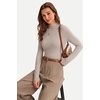 image:imageArachampCloz Womens 100 Merino Wool Slim Fit Mock Neck Sweaters Basic Fall  Luxury FabricampMachine Washable LightweightampEasy Care Natural Warmth Work Essential Business Casual Fall Winter 2026Oatmeal