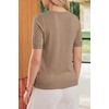 image:imageArachampCloz Womens Wool Blend Cropped Lightweight Short Sleeve Summer Business Casual Cardigan TopsAcamel