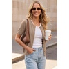 image:imageArachampCloz Womens Wool Blend Cropped Lightweight Short Sleeve Summer Business Casual Cardigan TopsAcamel