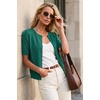 image:imageArachampCloz Womens Wool Blend Cropped Lightweight Short Sleeve Summer Business Casual Cardigan TopsAteal