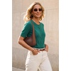 image:imageArachampCloz Womens Wool Blend Cropped Lightweight Short Sleeve Summer Business Casual Cardigan TopsAteal