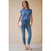 image:imageArachampCloz Womens Wool Blend Oversized Cap Sleeve Summer Casual Sweater  Short Sleeve Sweater Stretchy amp Lightweight Capsule Wardrobe Teacher Outfits Business Casual Tops Solo amp Layer OutfitsLake Blue