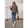 image:imageArachampCloz Womens Wool Blend Oversized Crewneck Fall Casual Sweater  Long Sleeve Antipilling WrinkleResistant Business Casual Work Top Teacher Outfits Fashion 2026Coffee