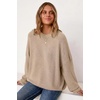 image:imageArachampCloz Womens Wool Blend Oversized Crewneck Fall Casual Sweater  Long Sleeve Antipilling WrinkleResistant Business Casual Work Top Teacher Outfits Fashion 2026Oatmeal