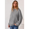 image:imageArachampCloz Womens Wool Blend Oversized Crewneck Fall Casual Sweater  Long Sleeve Antipilling WrinkleResistant Business Casual Work Top Teacher Outfits Fashion 2026Gray