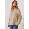 image:imageArachampCloz Womens Wool Blend Oversized Crewneck Fall Casual Sweater  Long Sleeve Antipilling WrinkleResistant Business Casual Work Top Teacher Outfits Fashion 2026Oatmeal