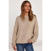 image:imageArachampCloz Womens Wool Blend Oversized Crewneck Fall Casual Sweater  Long Sleeve Antipilling WrinkleResistant Business Casual Work Top Teacher Outfits Fashion 2026Oatmeal