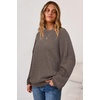 image:imageArachampCloz Womens Wool Blend Oversized Crewneck Fall Casual Sweater  Long Sleeve Antipilling WrinkleResistant Business Casual Work Top Teacher Outfits Fashion 2026Coffee