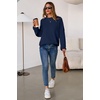 image:imageArachampCloz Womens Wool Blend Oversized Crewneck Fall Casual Sweater  Long Sleeve Antipilling WrinkleResistant Business Casual Work Top Teacher Outfits Fashion 2026Navy