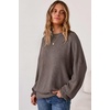 image:imageArachampCloz Womens Wool Blend Oversized Crewneck Fall Casual Sweater  Long Sleeve Antipilling WrinkleResistant Business Casual Work Top Teacher Outfits Fashion 2026Coffee