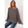 image:imageArachampCloz Womens Wool Blend Oversized Crewneck Fall Casual Sweater  Long Sleeve Antipilling WrinkleResistant Business Casual Work Top Teacher Outfits Fashion 2026Coffee