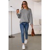 image:imageArachampCloz Womens Wool Blend Oversized Crewneck Fall Casual Sweater  Long Sleeve Antipilling WrinkleResistant Business Casual Work Top Teacher Outfits Fashion 2026Gray