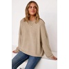 image:imageArachampCloz Womens Wool Blend Oversized Crewneck Fall Casual Sweater  Long Sleeve Antipilling WrinkleResistant Business Casual Work Top Teacher Outfits Fashion 2026Oatmeal