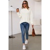 image:imageArachampCloz Womens Wool Blend Oversized Crewneck Fall Casual Sweater  Long Sleeve Antipilling WrinkleResistant Business Casual Work Top Teacher Outfits Fashion 2026Cream