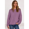 image:imageArachampCloz Womens Wool Blend Oversized Crewneck Fall Casual Sweater  Long Sleeve Antipilling WrinkleResistant Business Casual Work Top Teacher Outfits Fashion 2026Purple