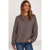 image:imageArachampCloz Womens Wool Blend Oversized Crewneck Fall Casual Sweater  Long Sleeve Antipilling WrinkleResistant Business Casual Work Top Teacher Outfits Fashion 2026Coffee