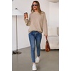 image:imageArachampCloz Womens Wool Blend Oversized Crewneck Fall Casual Sweater  Long Sleeve Antipilling WrinkleResistant Business Casual Work Top Teacher Outfits Fashion 2026Oatmeal