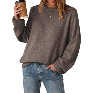 image:imageArachampCloz Womens Wool Blend Oversized Crewneck Fall Casual Sweater  Long Sleeve Antipilling WrinkleResistant Business Casual Work Top Teacher Outfits Fashion 2026Coffee