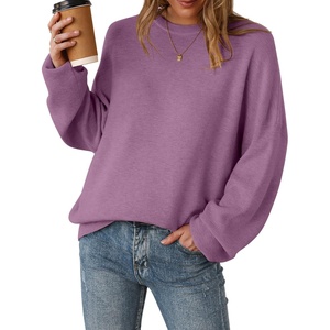 image:imageArachampCloz Womens Wool Blend Oversized Crewneck Fall Casual Sweater  Long Sleeve Antipilling WrinkleResistant Business Casual Work Top Teacher Outfits Fashion 2026Purple