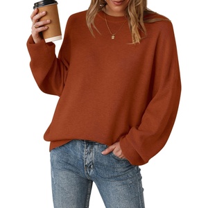 image:imageArachampCloz Womens Wool Blend Oversized Crewneck Fall Casual Sweater  Long Sleeve Antipilling WrinkleResistant Business Casual Work Top Teacher Outfits Fashion 2026Caramel