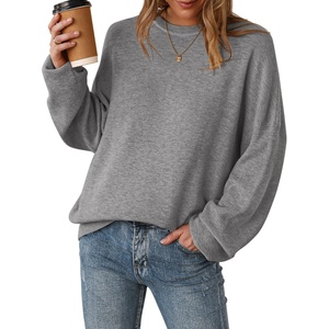 image:imageArachampCloz Womens Wool Blend Oversized Crewneck Fall Casual Sweater  Long Sleeve Antipilling WrinkleResistant Business Casual Work Top Teacher Outfits Fashion 2026Gray