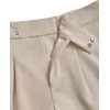 image:imageArachampCloz Womens Linen Blend Wide Leg Business Casual Dressy Shorts  Linen Blend pleated Detail FoldOver Hem High Waisted Dressy Shorts Teacher Business Casual Work Outfits Summer 2026Khaki