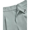 image:imageArachampCloz Womens Linen Blend Wide Leg Business Casual Dressy Shorts  Linen Blend pleated Detail FoldOver Hem High Waisted Dressy Shorts Teacher Business Casual Work Outfits Summer 2026Gray Green