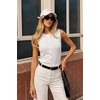 image:imageArachampCloz Womens Wool Blend Non See Through Button Down Casual Tank Tops  Sleeveless Top Crew Neck Fall Outfits Work to Weekend BreathableampSoft LightweightampFlattering ComfortableampStylishWhite