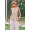 image:imageArachampCloz Womens Wool Blend Non See Through Button Down Casual Tank Tops  Sleeveless Top Crew Neck Fall Outfits Work to Weekend BreathableampSoft LightweightampFlattering ComfortableampStylishApricot