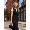 image:imageArachampCloz Womens Wool Blend Non See Through Button Down Casual Tank Tops  Sleeveless Top Crew Neck Fall Outfits Work to Weekend BreathableampSoft LightweightampFlattering ComfortableampStylishBlack