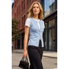 image:imageArachampCloz Womens Wool Blend Non See Through Button Down Casual Tank Tops  Sleeveless Top Crew Neck Fall Outfits Work to Weekend BreathableampSoft LightweightampFlattering ComfortableampStylishLight Blue