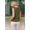 image:imageArachampCloz Womens Wool Blend Non See Through Button Down Casual Tank Tops  Sleeveless Top Crew Neck Fall Outfits Work to Weekend BreathableampSoft LightweightampFlattering ComfortableampStylishOlive Green
