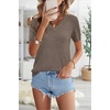 image:imageArachampCloz Womens Wool Blend Short Sleeve Summer Business Casual Sweater  LightweightampSoft Fabric Breathable Top VNeck Regular Fit Office Wear Teacher Outfits Fall Capsule Wardrobe 2026Coffee